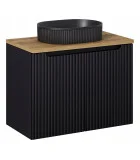 Cabinet with sink, NOVA, black, 80 cm order